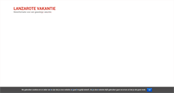 Desktop Screenshot of lanzarotevakantie.nl