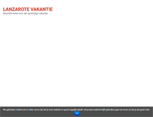 Tablet Screenshot of lanzarotevakantie.nl